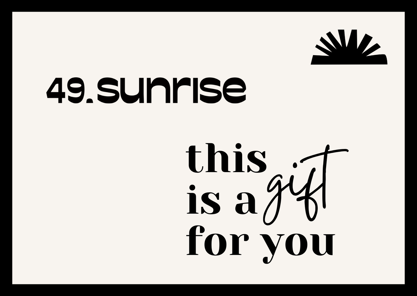49sunrise || Gift Card